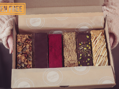 GF logo gluten free mixed traybake gift box